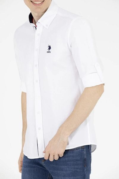 U.S. Polo Assn. Men's White Long Sleeve Shirt