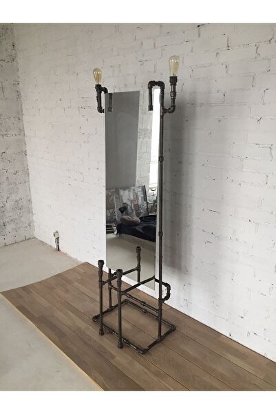 Blbndesign Dekoratif Borudan Lambader Ve Ayna Standı
