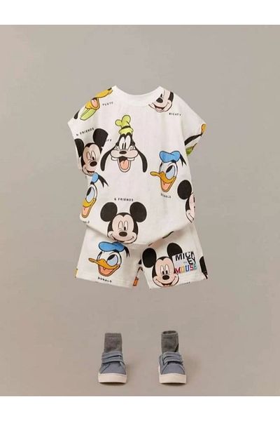 MGD Set dublu cu imprimeu Mickey Friend pentru copii