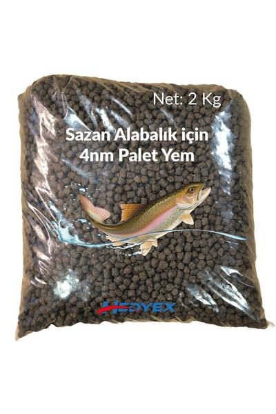 Hedyex 4nm Palet Yem 2kg Sazan Alabalık Için Palet Yem