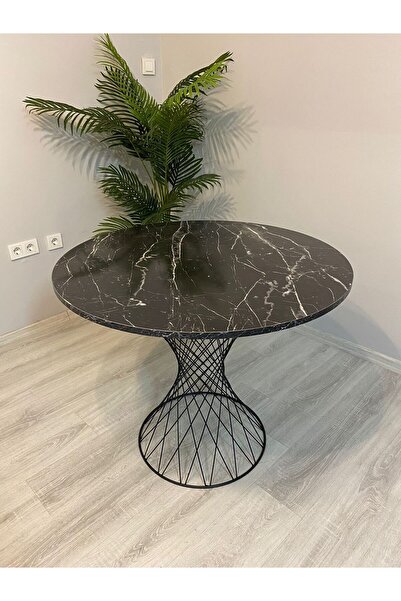 Resa mobilya design Yuvarlak Mdf Yemek Masası Balkon Masası Cafe Masası 2-4 K...