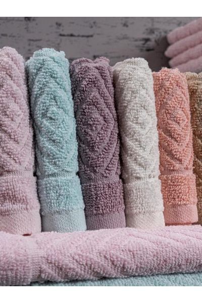 Lotusline Pyramid Pattern Kitchen Towel Set of 6