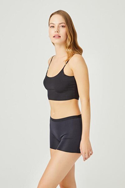Cottonhill Basic Lazer Kesim Dikişsiz Kadın Boxer Külot 6'lı Paket