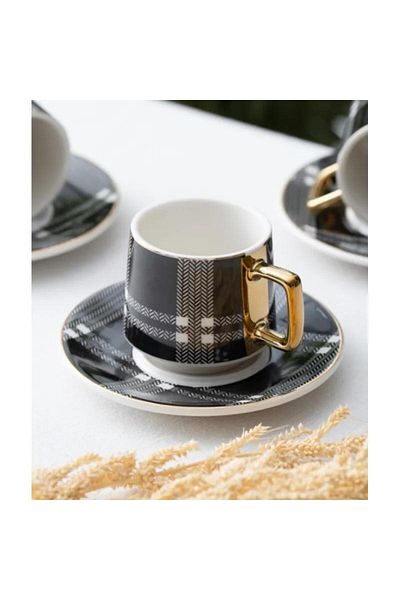 ACAR Mira 6-Person Porcelain Coffee Cup Set MSKF380