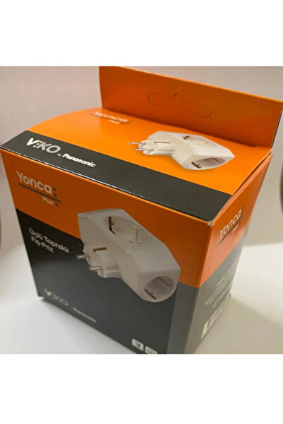 VİKO Topraklı 3lü Fiş-priz Beyaz Yonca Plus