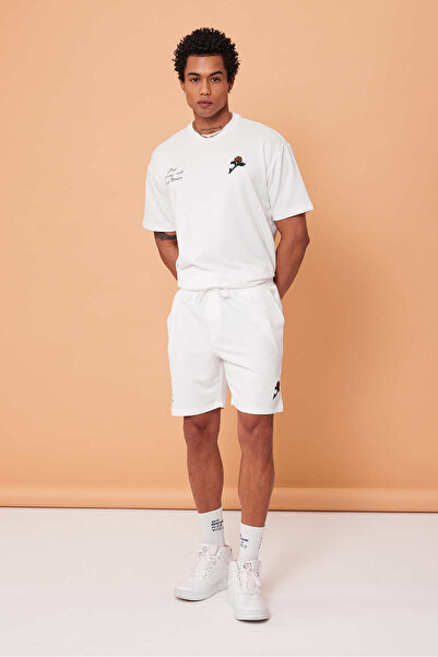 Weyeze Jacquard Embroidery Patterned Shorts - Af-Y93049Lns