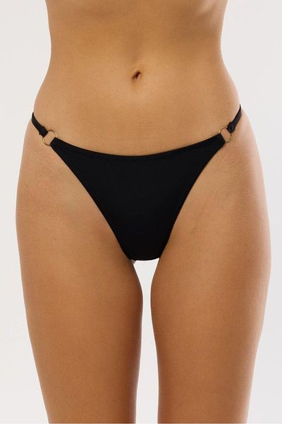 AYYILDIZ Ayyıldız 63067 Black Sitring Bikini Bottom