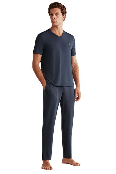 First Touch Ανδρική πιτζάμα Navy Blue First Touch