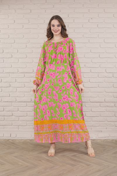 mervemoda Women's woven long sleeve dress