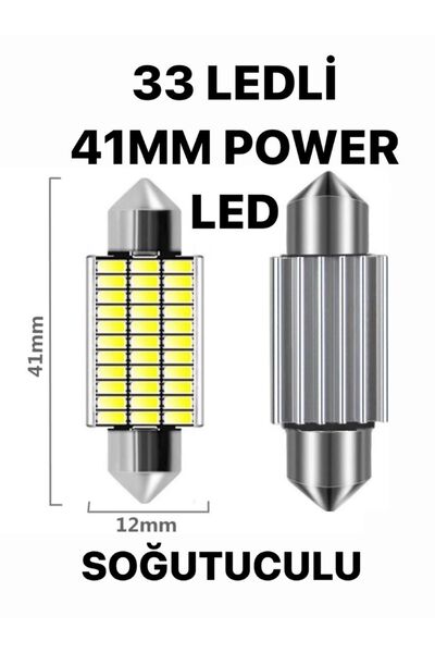 Sofit Led 41MM Canbus Beyaz C5w Tavan Plaka Ampulü 2 Adet (1 Takım)