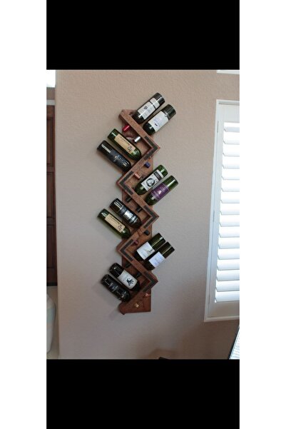 Blbndesign Dekoratif Duvara Şarap Rafı