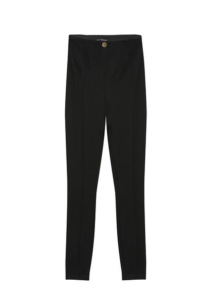 Quzu Button Detailed Tights Black