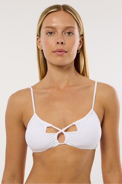AYYILDIZ 63562 Top de bikini alb
