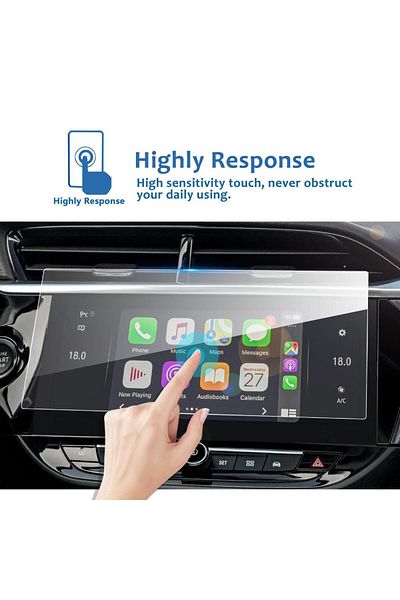 Engo Opel Corsa 7 inch Navigation Compatible Transparent Screen Protector 2020 2022