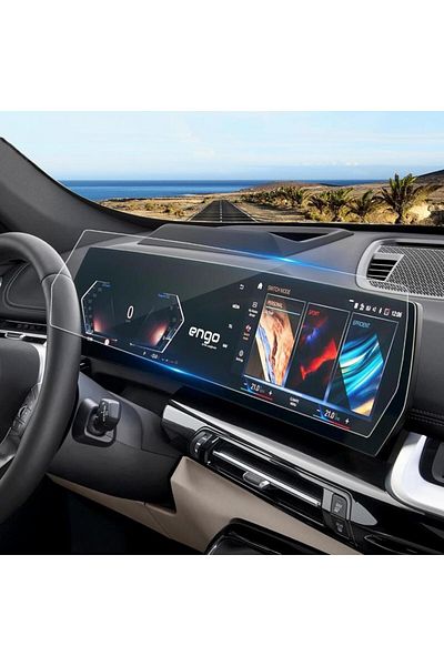 Engo One Piece Compatible With BMW X1 Screen Protector U11 Curved Screen