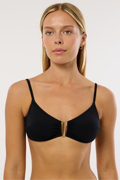 AYYILDIZ 63574 Top de bikini negru