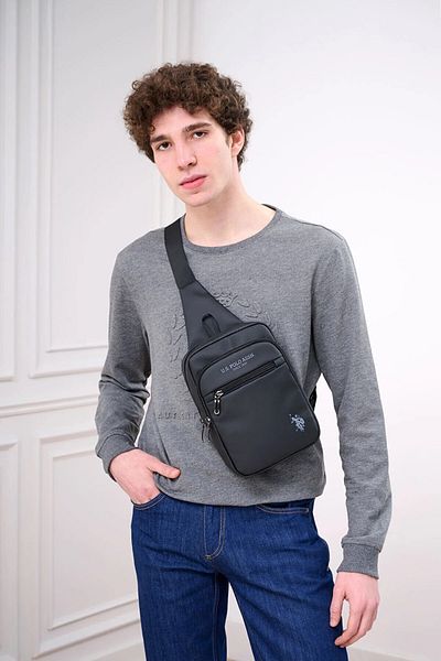 U.S. Polo Assn. US Polo Assn24493 Geantă Bodybag Geantă de umăr reversibila NEGRA