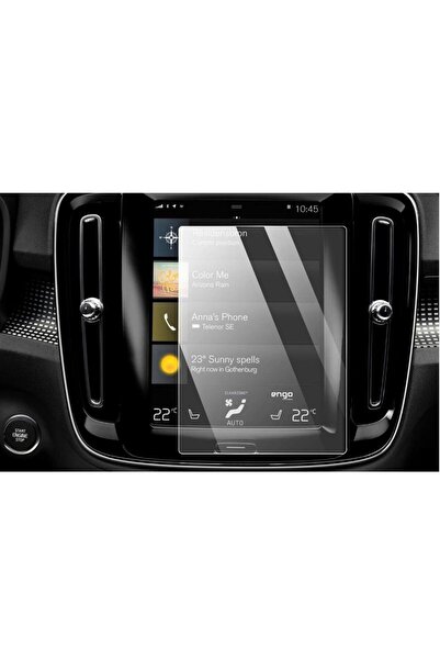 Engo واقي شاشة غير لامع لسيارة فولفو XC40 مقاس 8.7 بوصة شفاف للوسائط المتعددة