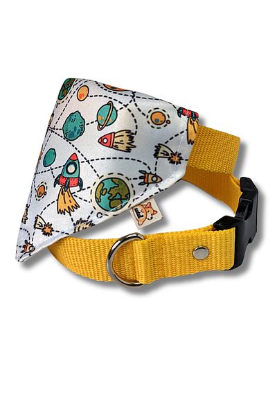 UTDpet Dog Collar with Space Scarf