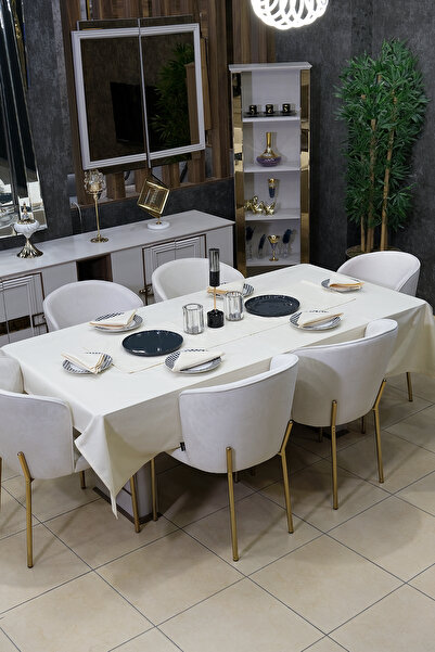 sevilya Dream 8-предметний набір скатертин (скатертина для вітальні, бігунок,...