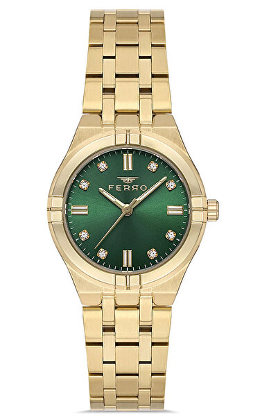 FERRO Kadın Premium Kol Saati Çelik Kasa Çelik Kordon Su Geçirmez