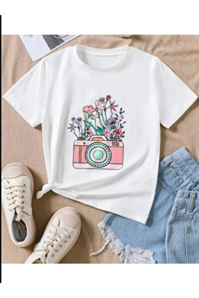 Baxia White Trend Model Kids T-Shirt