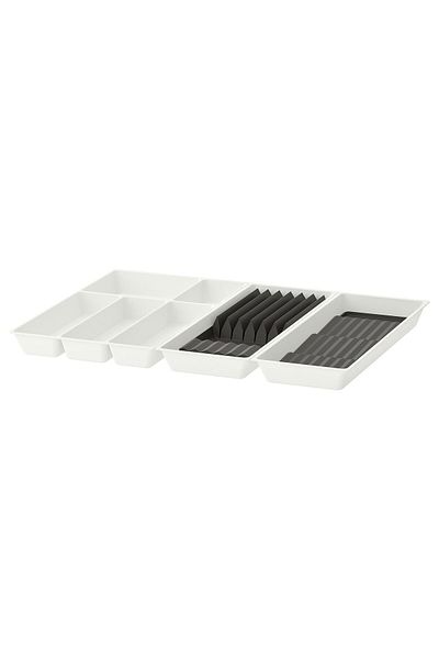 IKEA 72x50 cm Bamboo-Anthracite-White Drawer Organizer