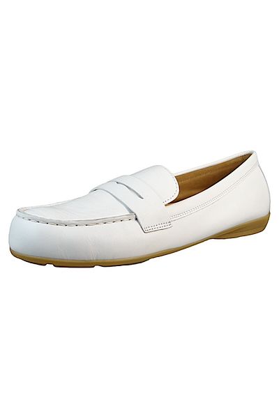 GABOR Damen Halbschuhe Terlik F-Weite 44.200 Weiß 21 Weiss Leder