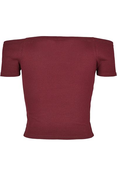 Urban Classics Damen Ladies Off Shoulder Rib Tee