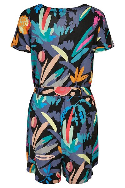 Urban Classics Damen Jumpsuit mit kurzem Schnitt und Gürtel aus Viskose