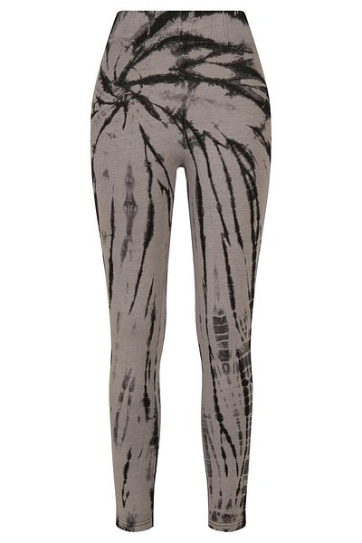 Urban Classics Damen Leggings mit hoher Taille und Batikmuster
