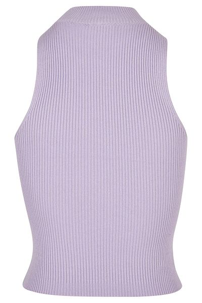 Urban Classics Damen Kurzes Rippstrick-Rollkragenoberteil für Damen