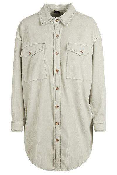 Urban Classics Damen Ladies Long Corduroy Overshirt