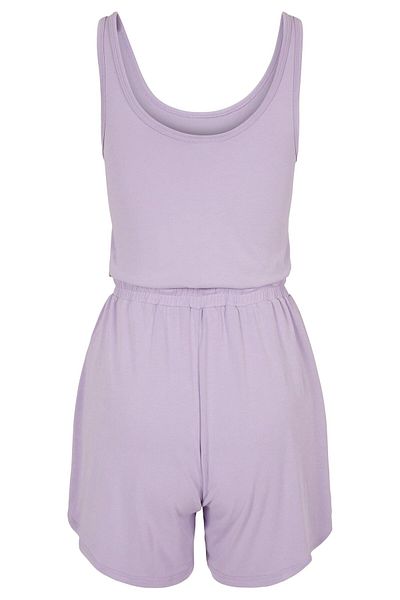 Urban Classics Damen Jumpsuit mit V-Ausschnitt und weitem Bein