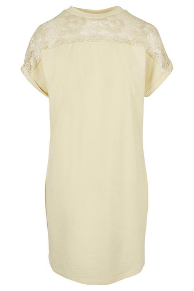 Urban Classics Damen T-Shirt-Kleid mit Spitze