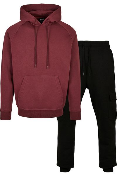 Urban Classics Herren Jogginganzug Hoody Cargo-jogginghose