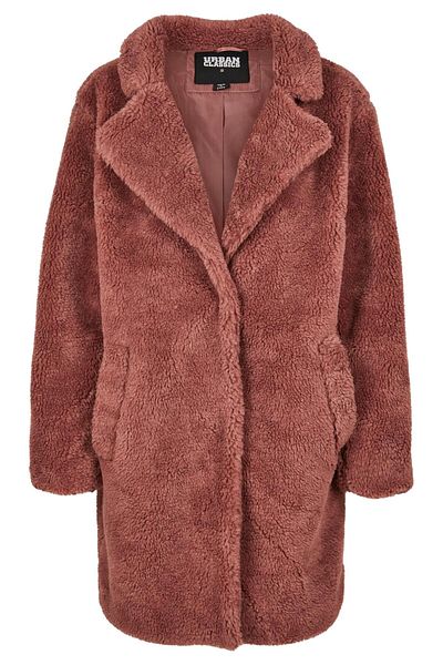 Urban Classics Damen Kadın Büyük Boy Sherpa Mont