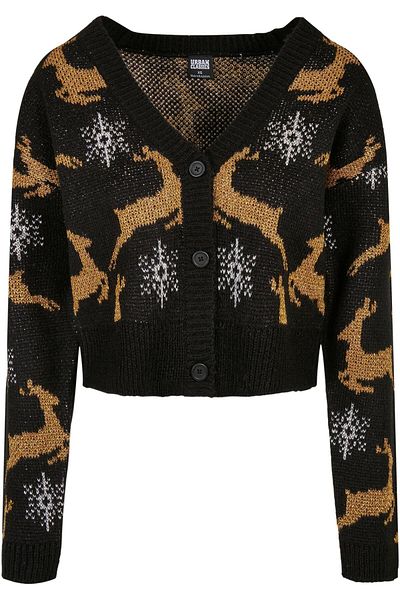 Urban Classics Damen Bayan Kısa Büyük Boy Noel Hırkası