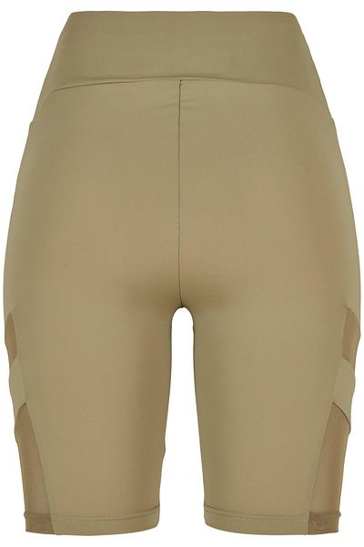 Urban Classics Damen Ladies High Waist Tech Mesh Cycle Shorts