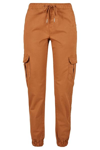 Urban Classics Damen Ladies High Waist Cargo Jogging Pants