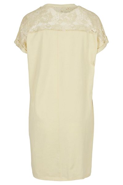 Urban Classics Damen T-Shirt-Kleid mit Spitze