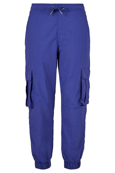 Urban Classics Damen Cargohose aus Crinkle-Nylon mit hoher Taille für Damen