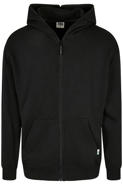 Urban Classics Herren Organic Hoodie mit durchgehendem Reißverschluss
