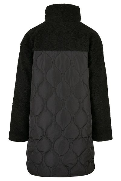 Urban Classics Damen Oversized-Steppmantel aus Sherpa