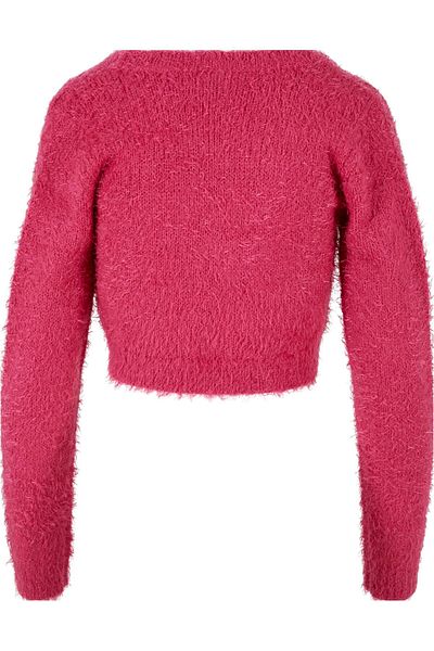 Urban Classics Damen Bayan Bağcıklı Kısa Tüylü Hırka