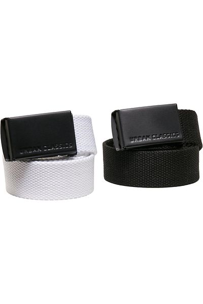 Urban Classics Unisex Canvas Belt Kids 2-Pack