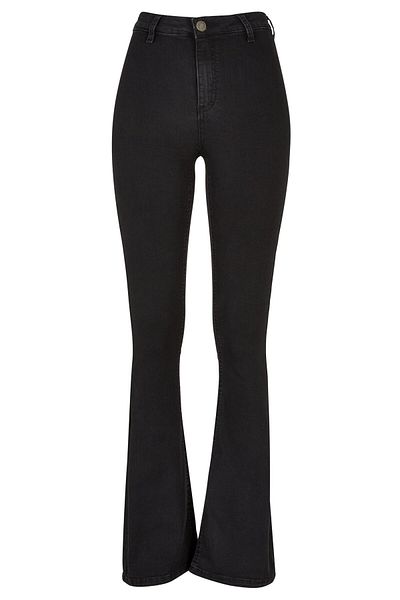 Urban Classics Damen Ladies Super Stretch Bootcut Denim Pants