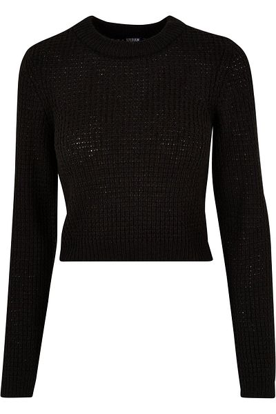 Urban Classics Damen Ladies Short Waffle Sweater