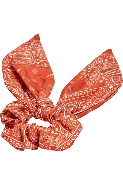 Urban Classics Accessoires Bandana-Print Scrunchies mit XXL-Schleife 2er-Pack