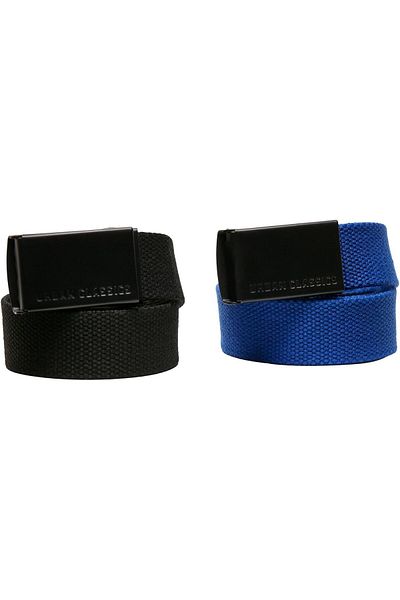 Urban Classics Unisex Canvas Belt Kids 2-Pack